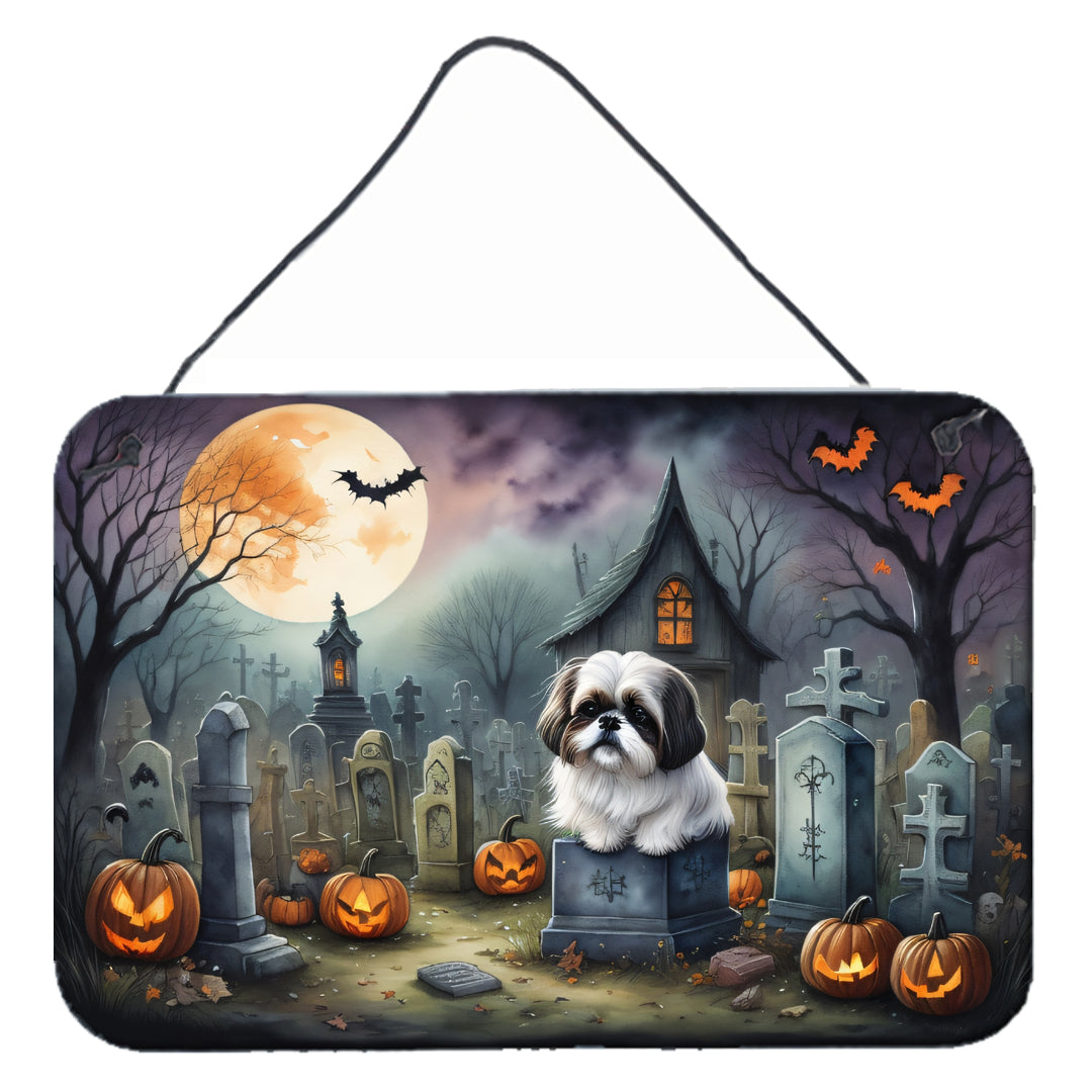 Buy this Shih Tzu Spooky Halloween Wall or Door Hanging Prints