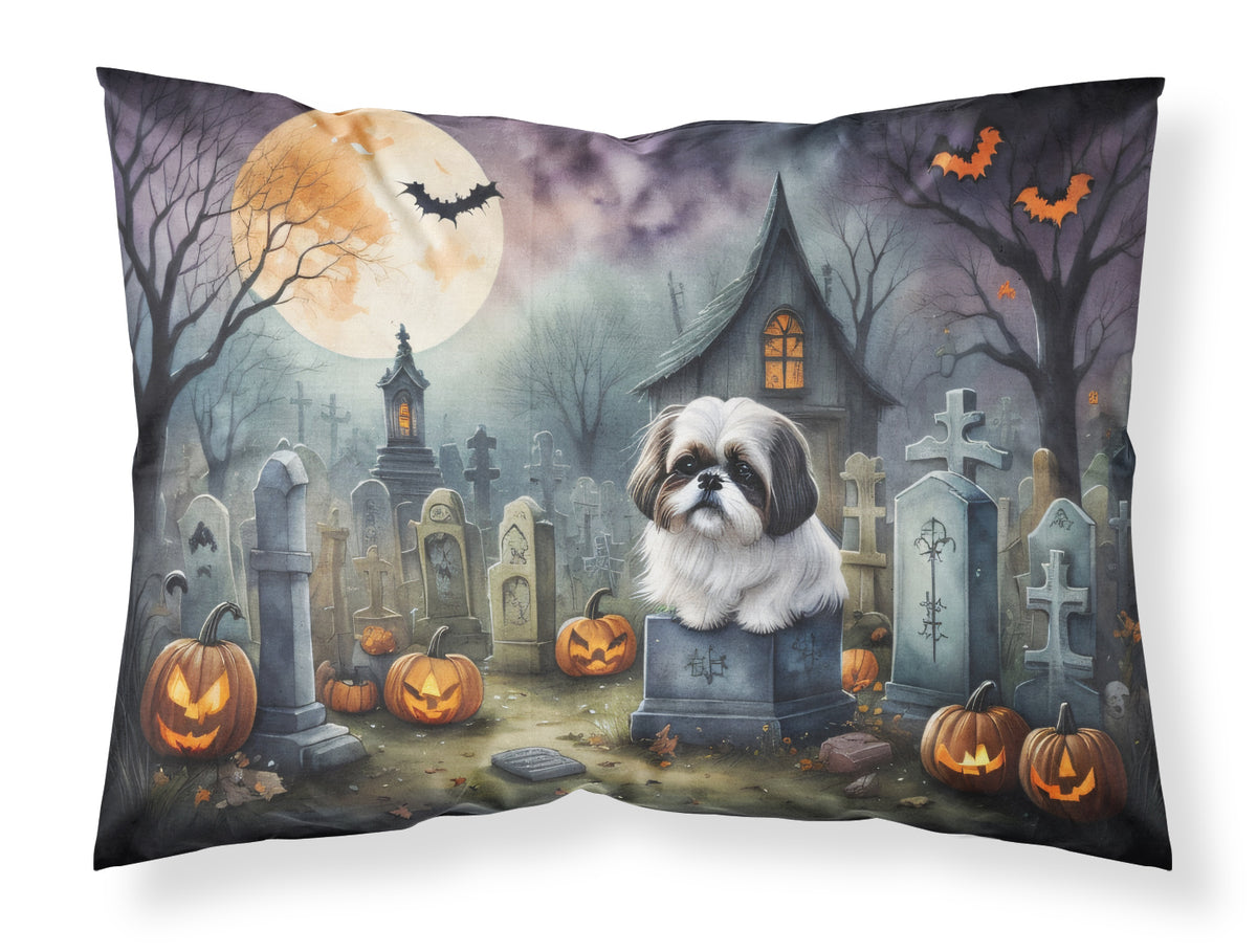 Buy this Shih Tzu Spooky Halloween Fabric Standard Pillowcase