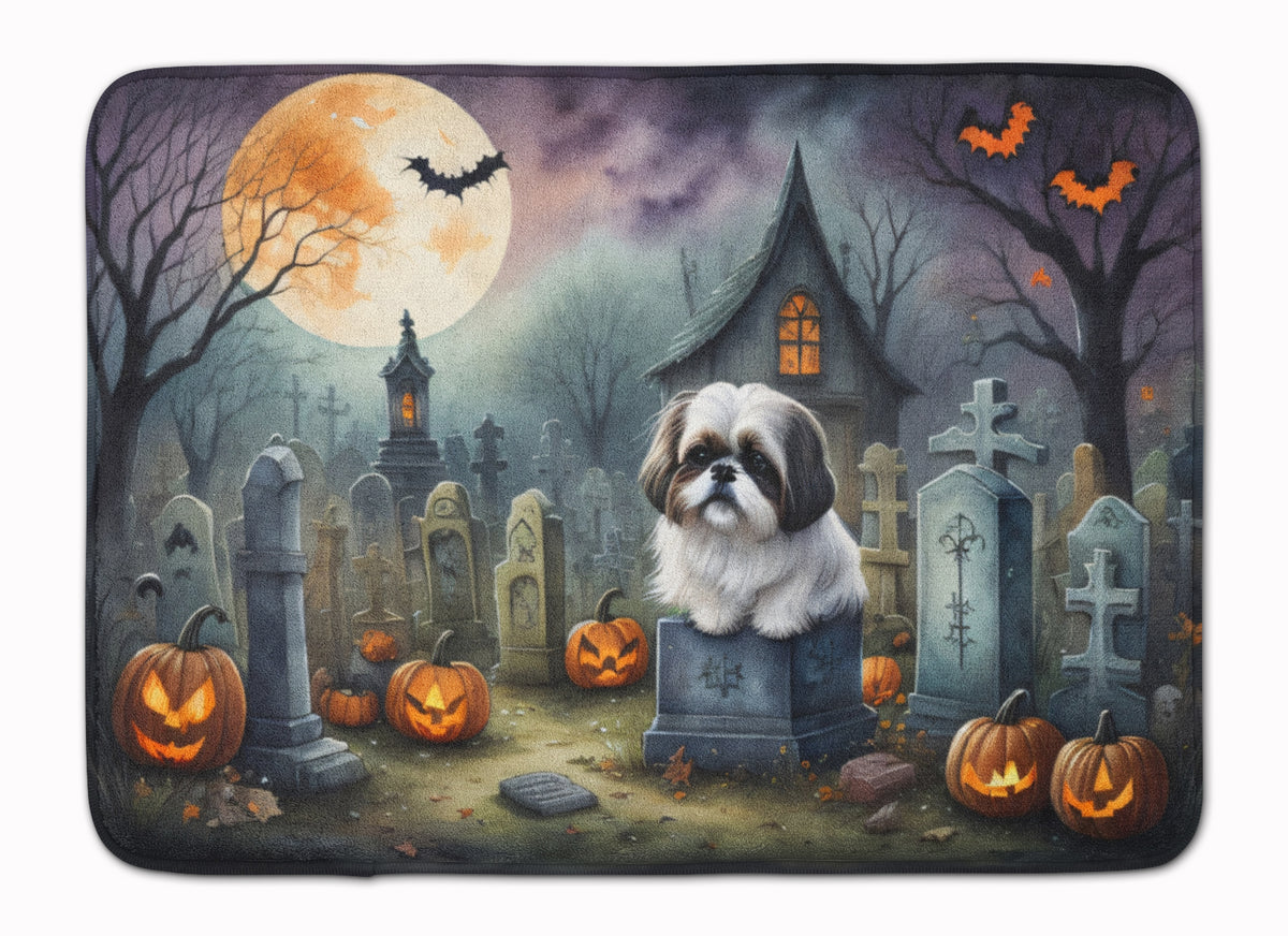 Buy this Shih Tzu Spooky Halloween Memory Foam Kitchen Mat