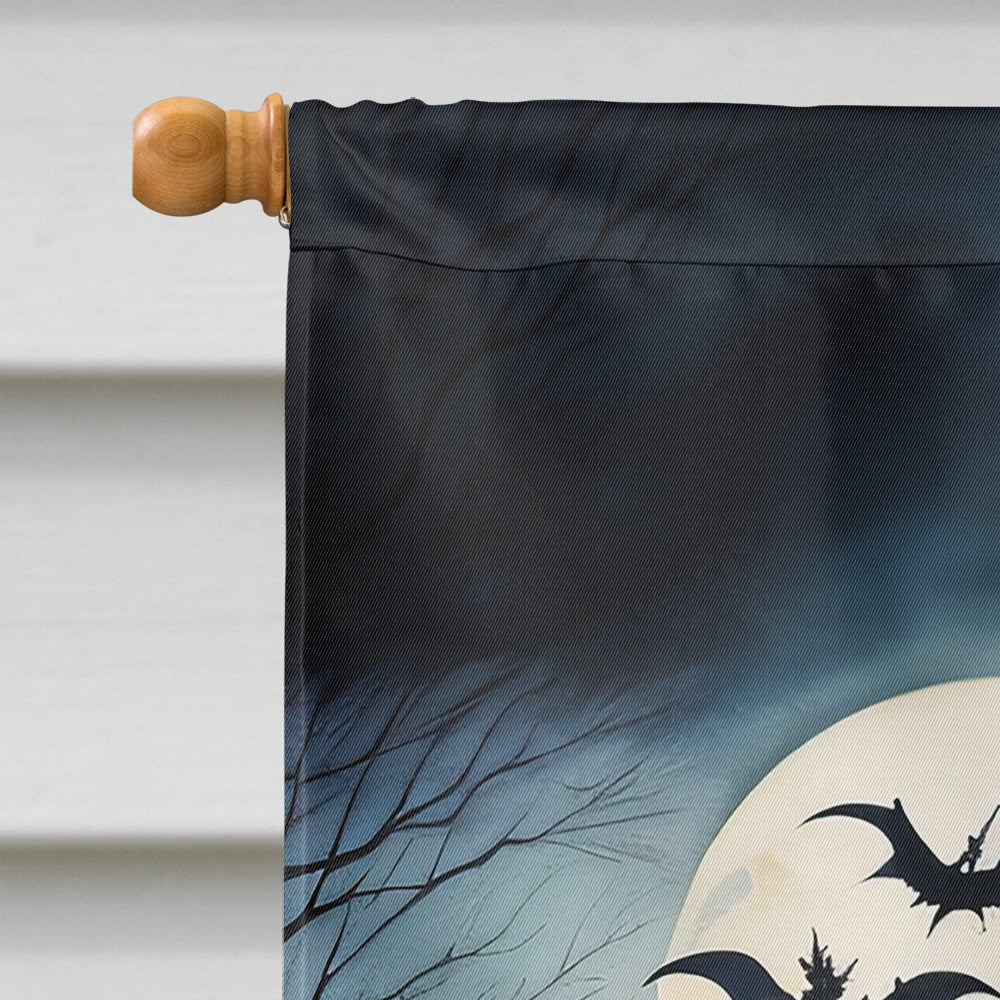 Siberian Husky Spooky Halloween House Flag