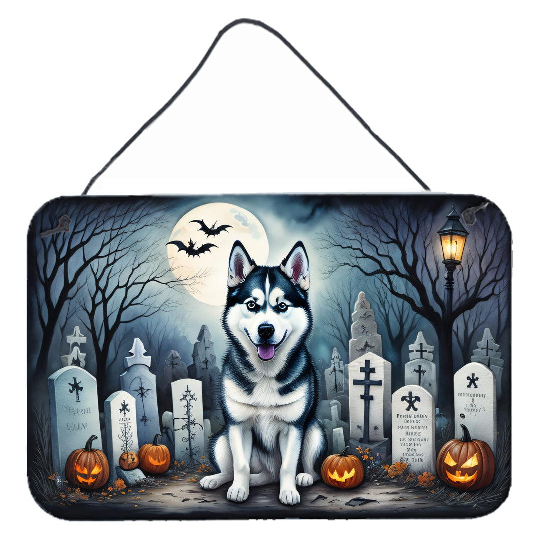 Buy this Siberian Husky Spooky Halloween Wall or Door Hanging Prints