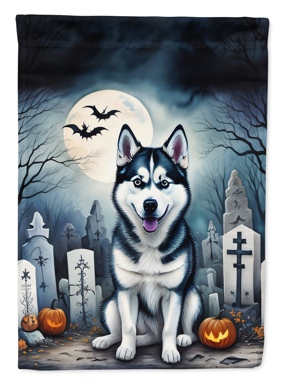 Buy this Siberian Husky Spooky Halloween Garden Flag
