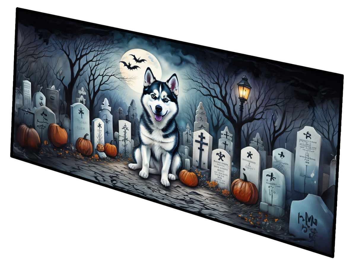 Buy this Siberian Husky Spooky Halloween Runner Mat 28x58