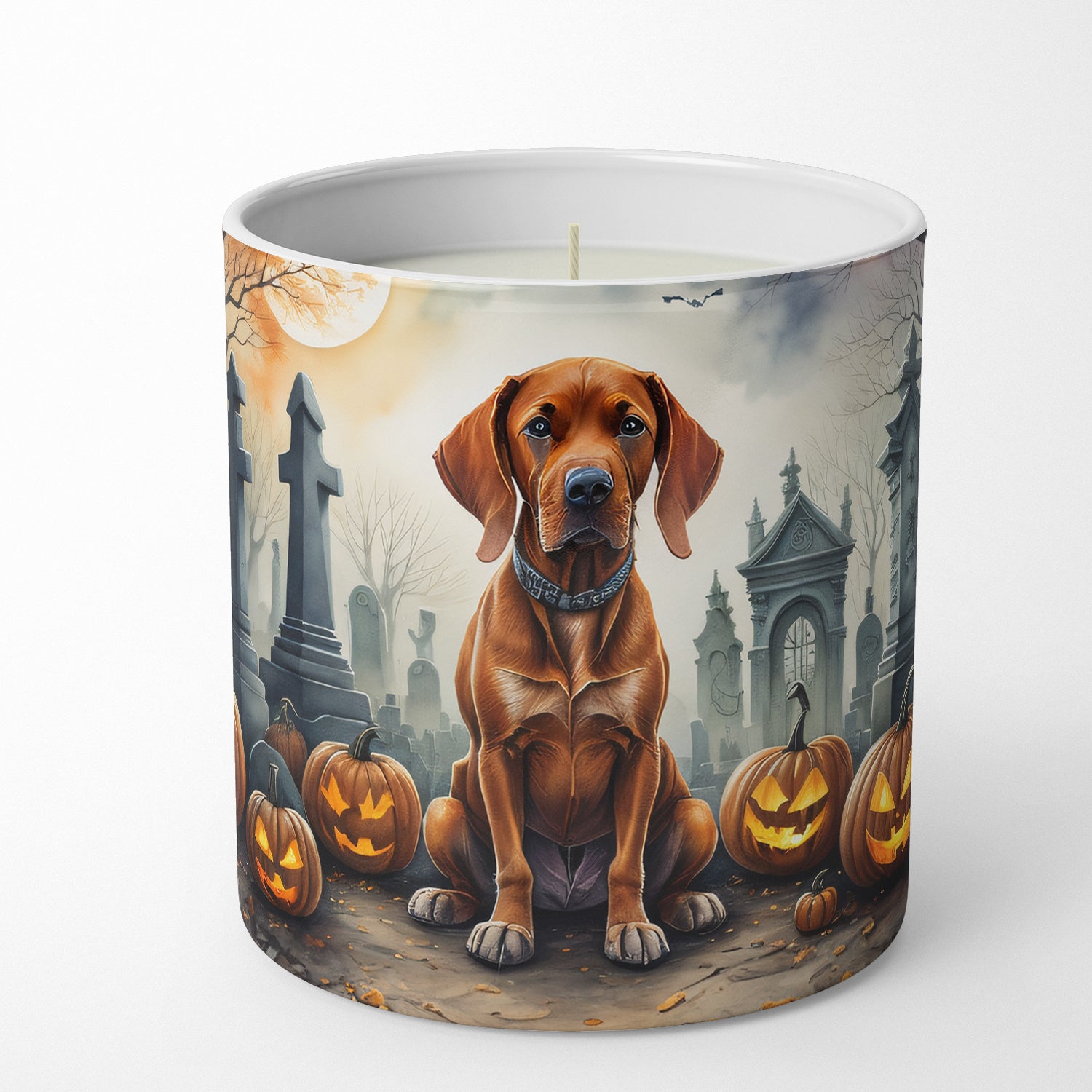 Vizsla Spooky Halloween Decorative Soy Candle