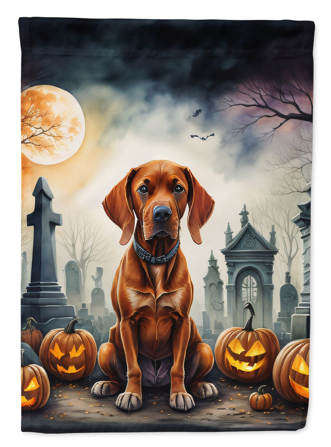 Buy this Vizsla Spooky Halloween House Flag