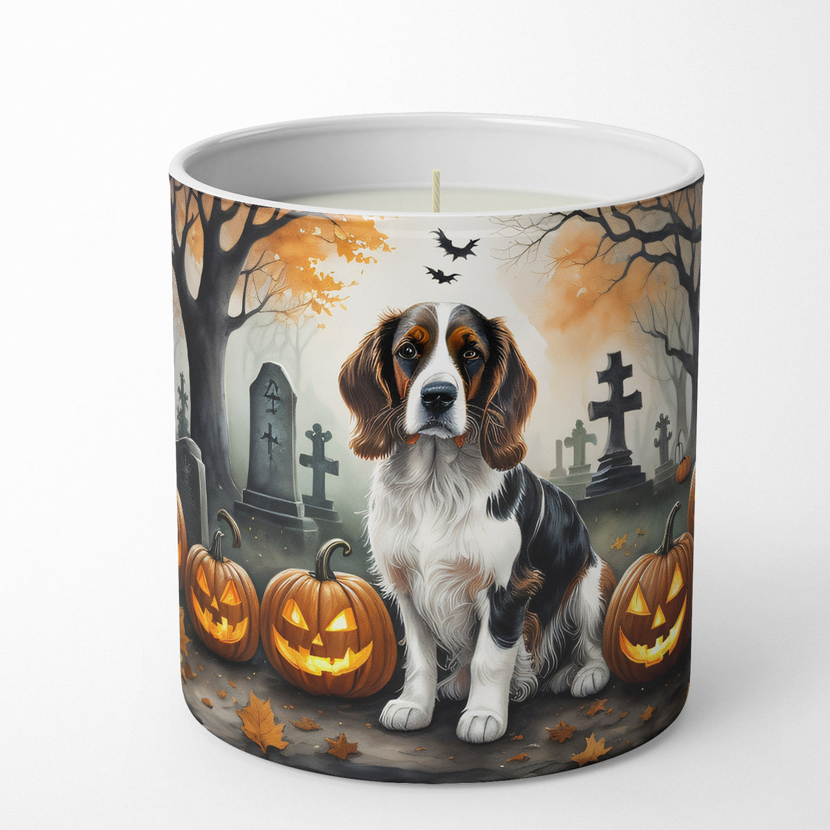 Buy this Welsh Springer Spaniel Spooky Halloween Decorative Soy Candle