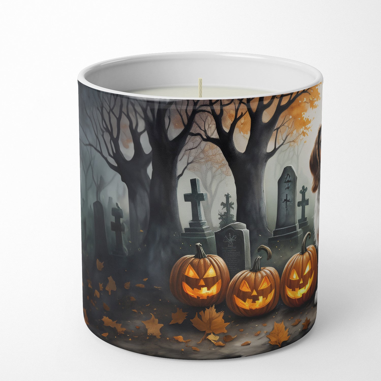 Welsh Springer Spaniel Spooky Halloween Decorative Soy Candle