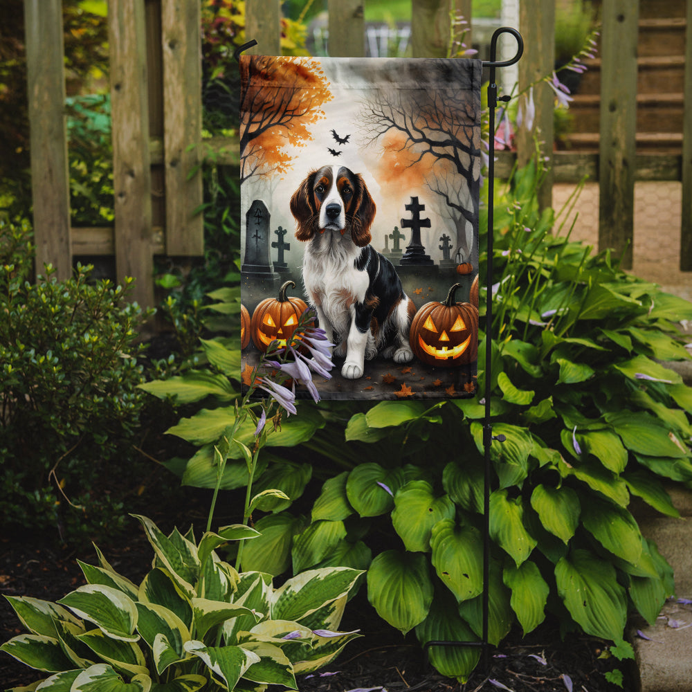 Welsh Springer Spaniel Spooky Halloween Garden Flag