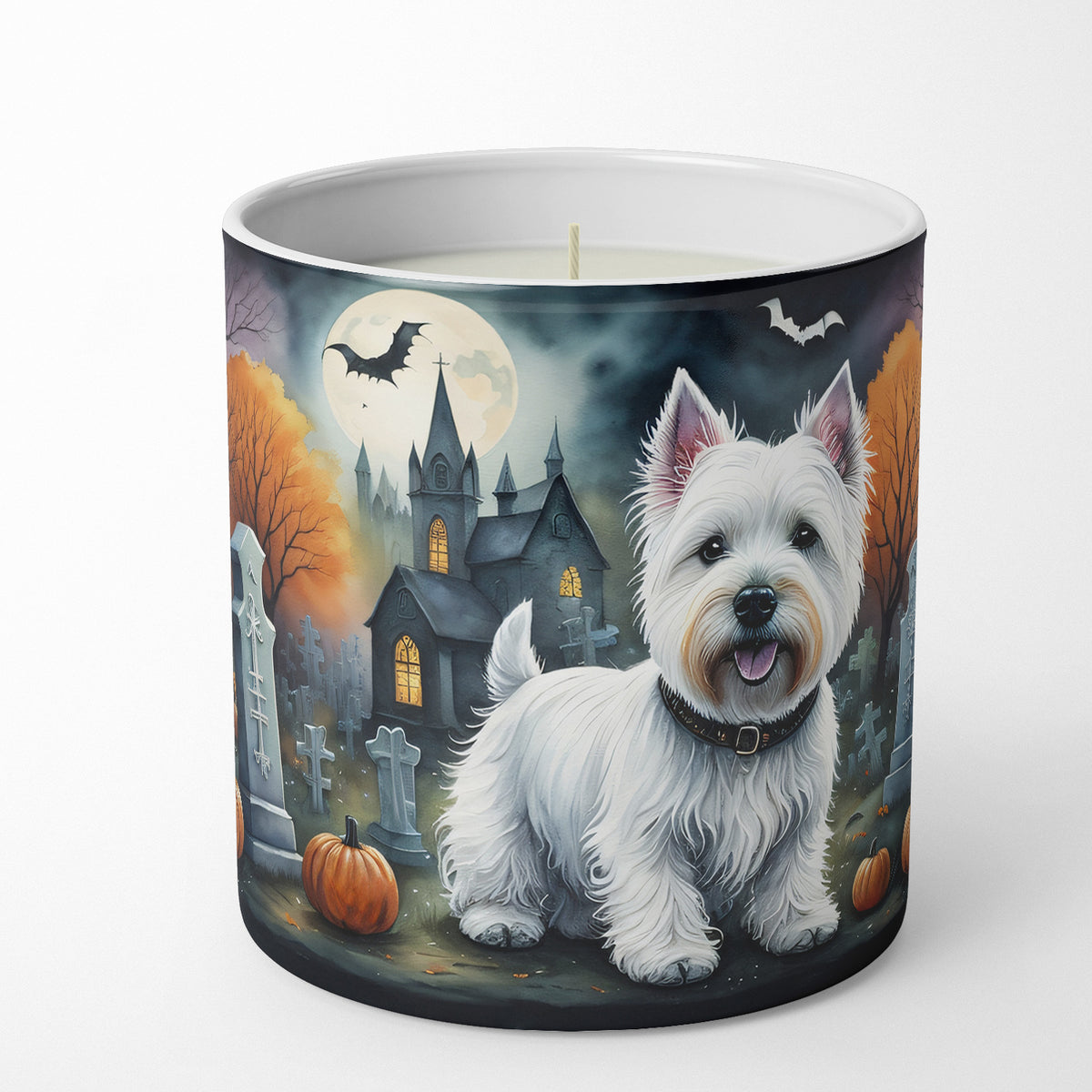 Buy this Westie Spooky Halloween Decorative Soy Candle