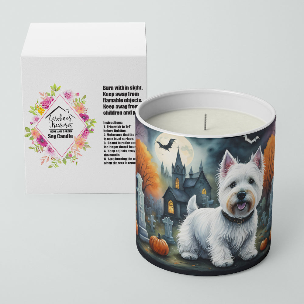 Westie Spooky Halloween Decorative Soy Candle