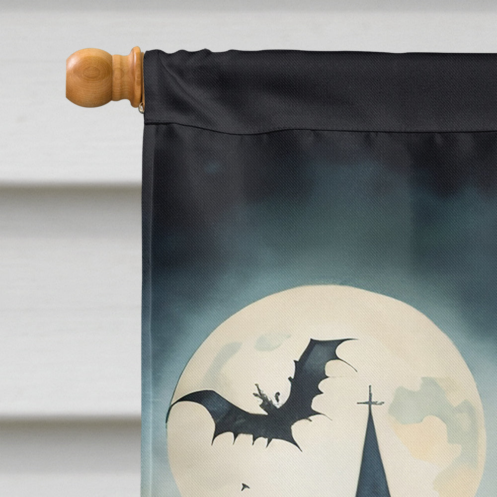 Westie Spooky Halloween House Flag