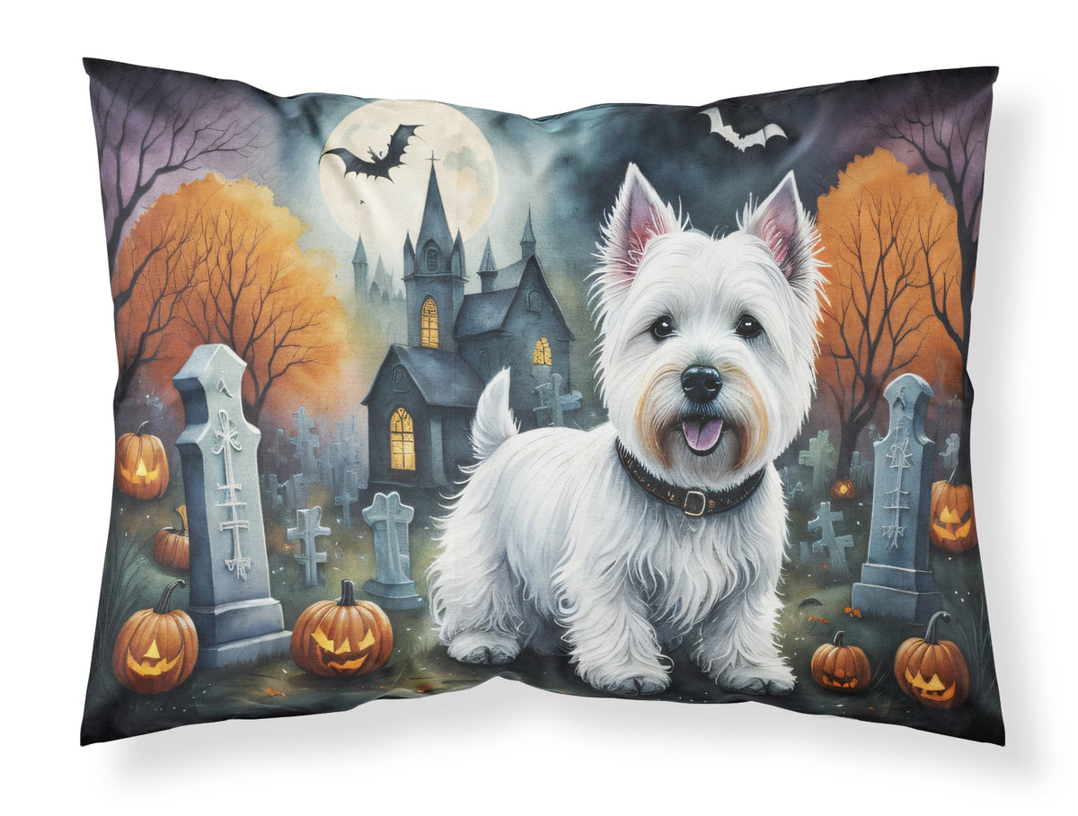 Buy this Westie Spooky Halloween Fabric Standard Pillowcase