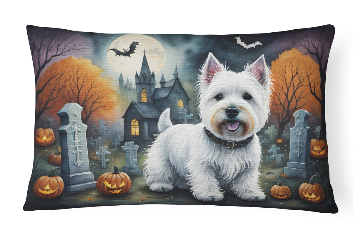 Buy this Westie Spooky Halloween Fabric Decorative Pillow