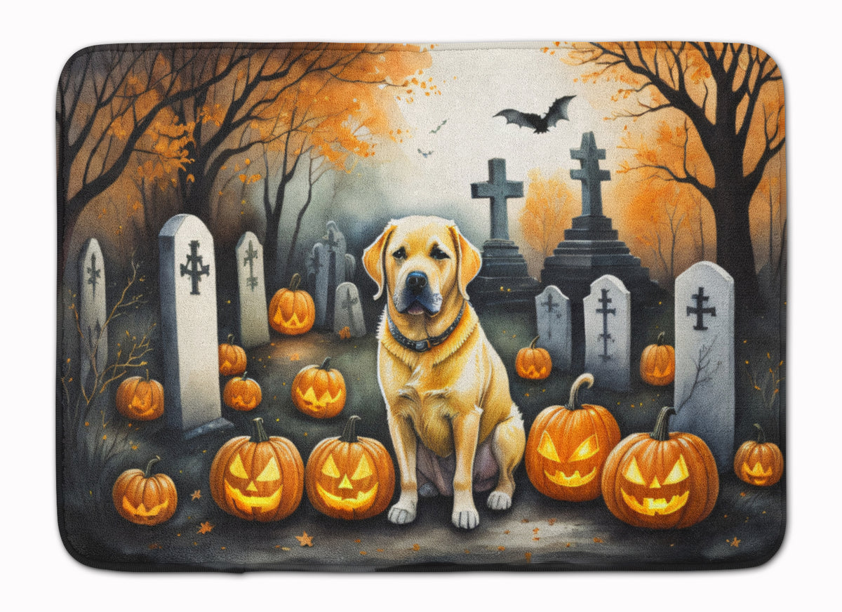 Buy this Yellow Labrador Retriever Spooky Halloween Memory Foam Kitchen Mat