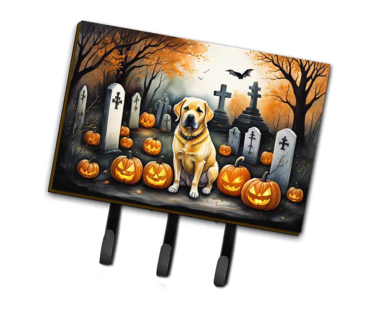 Buy this Yellow Labrador Retriever Spooky Halloween Leash or Key Holder