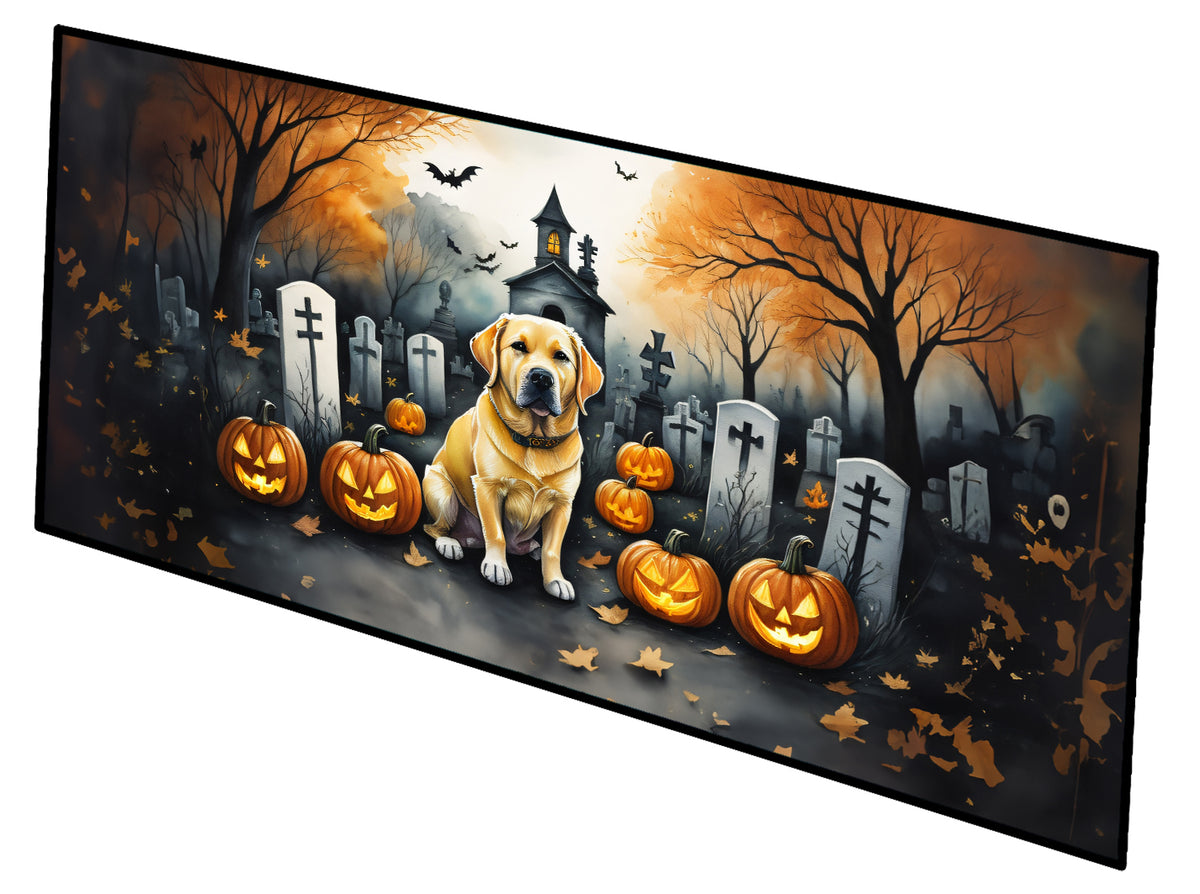 Buy this Yellow Labrador Retriever Spooky Halloween Runner Mat 28x58