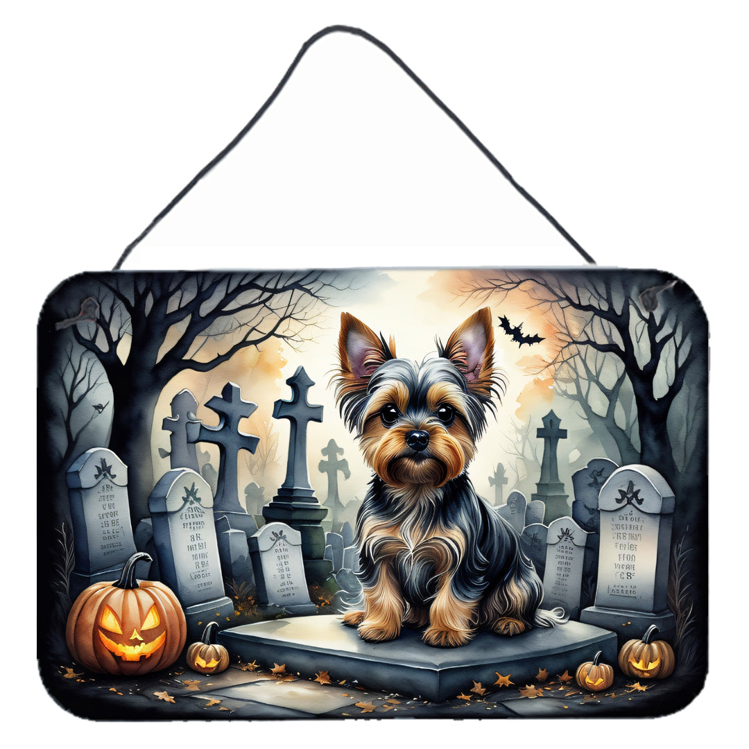 Buy this Yorkshire Terrier Spooky Halloween Wall or Door Hanging Prints