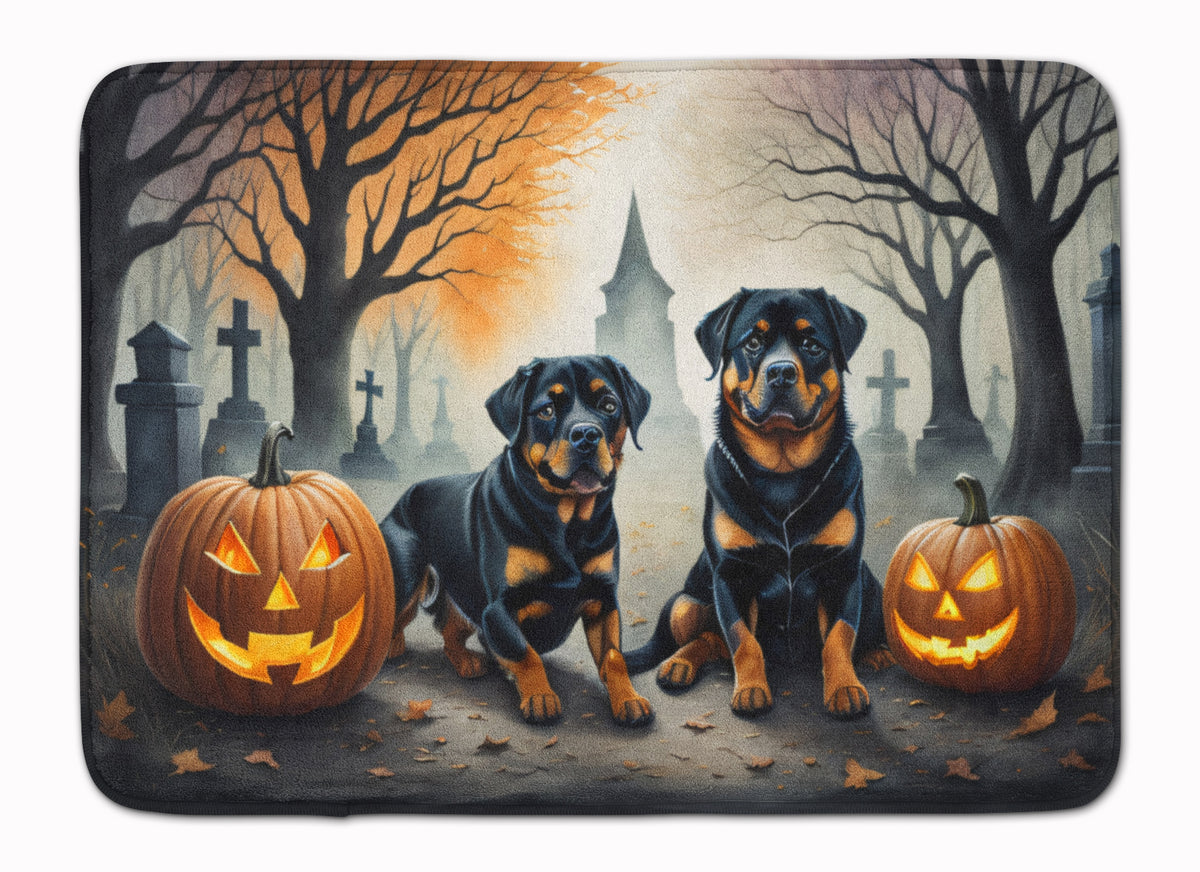 Buy this Rottweiler Spooky Halloween Memory Foam Kitchen Mat