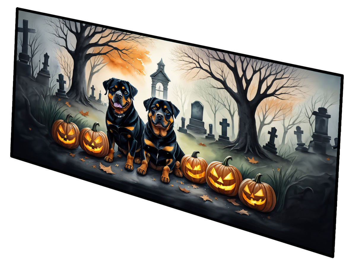 Buy this Rottweiler Spooky Halloween Runner Mat 28x58