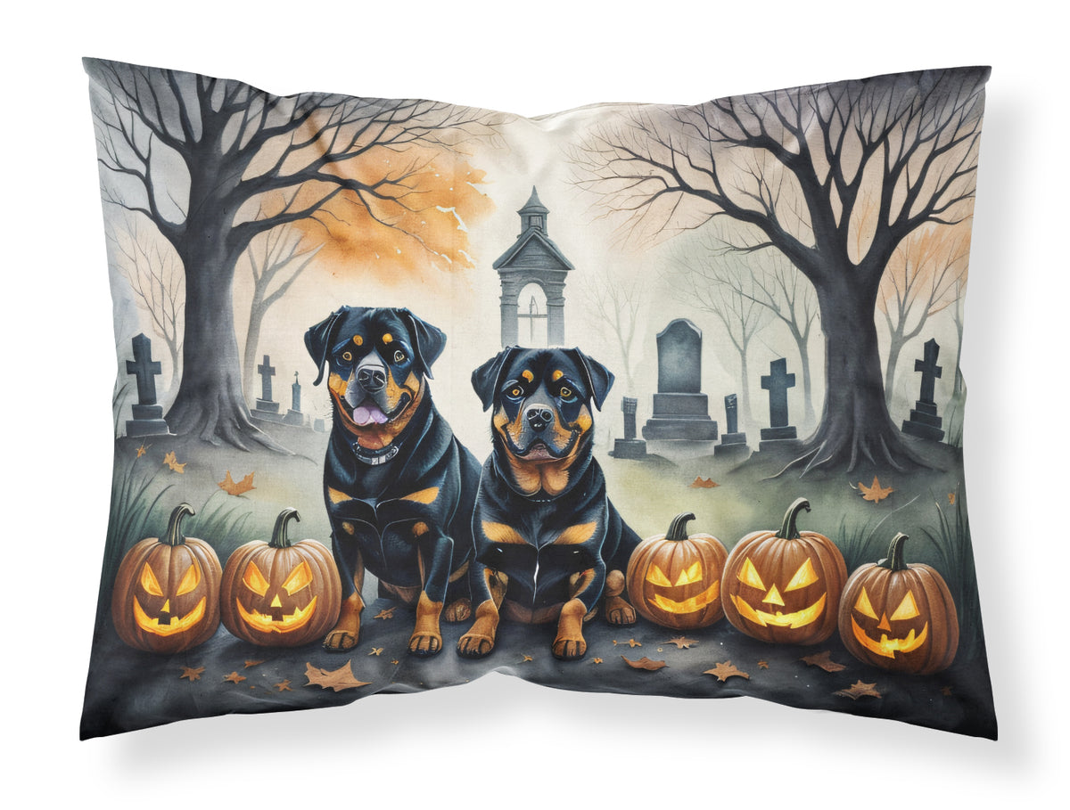 Buy this Rottweiler Spooky Halloween Fabric Standard Pillowcase