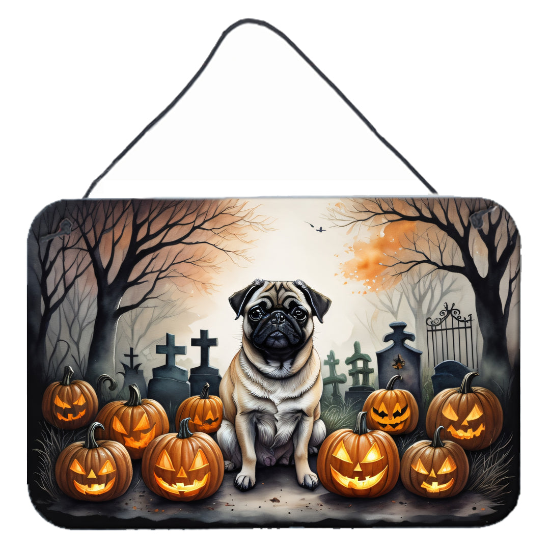 Buy this Fawn Pug Spooky Halloween Wall or Door Hanging Prints