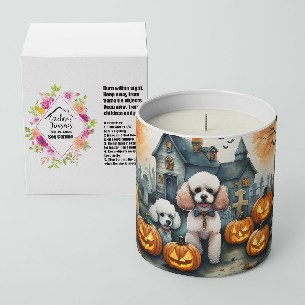 Poodle Spooky Halloween Decorative Soy Candle