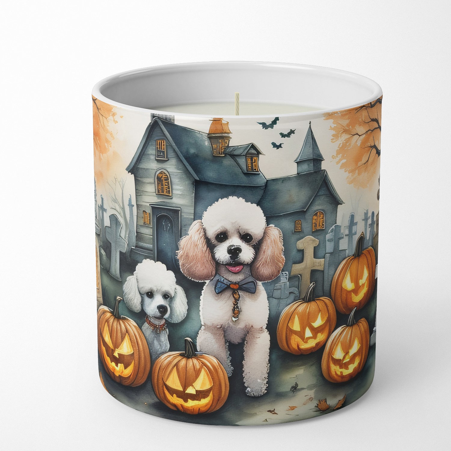 Buy this Poodle Spooky Halloween Decorative Soy Candle