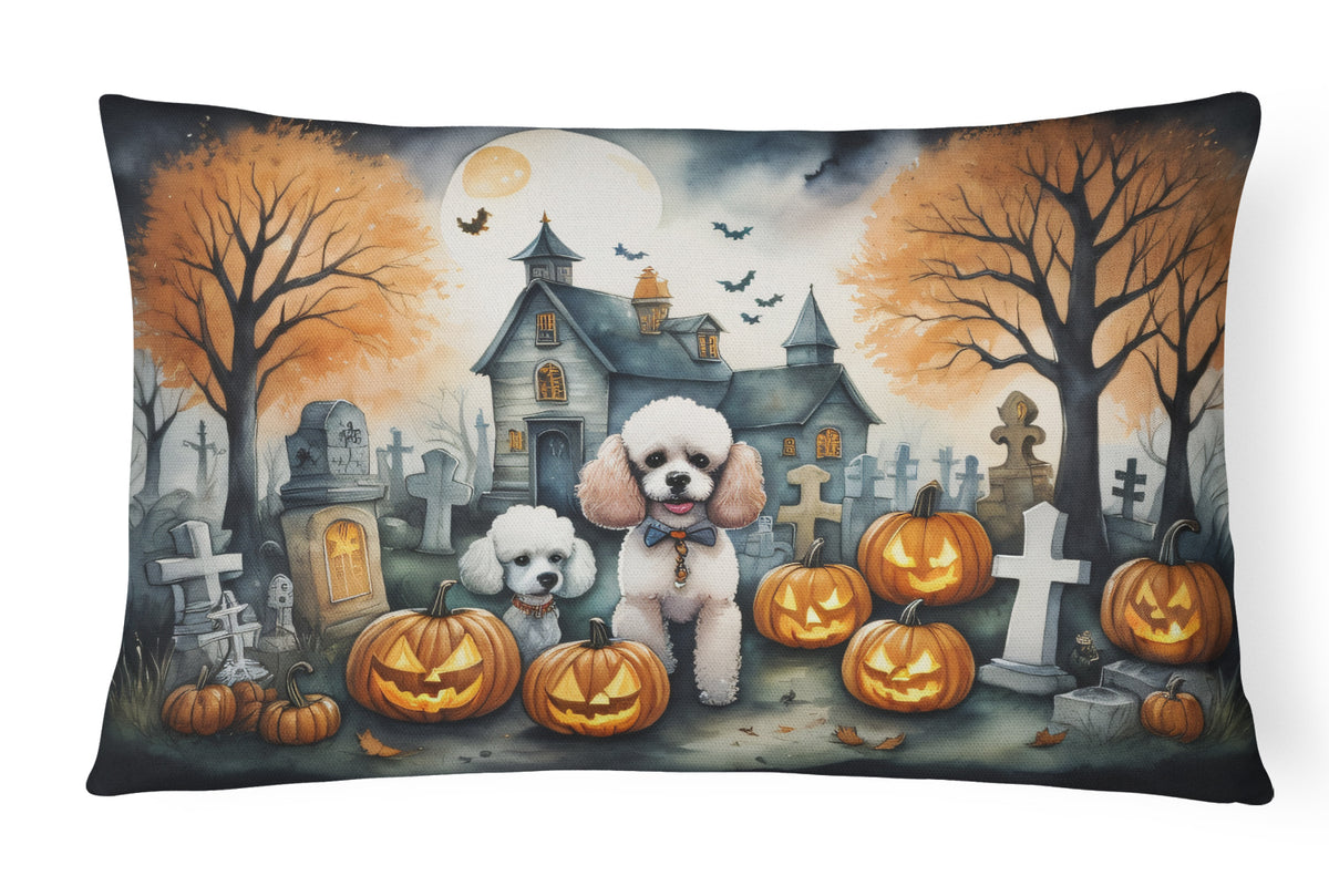 Buy this Poodle Spooky Halloween Fabric Decorative Pillow