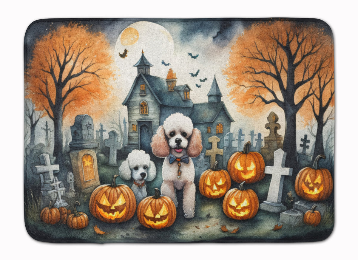 Buy this Poodle Spooky Halloween Memory Foam Kitchen Mat