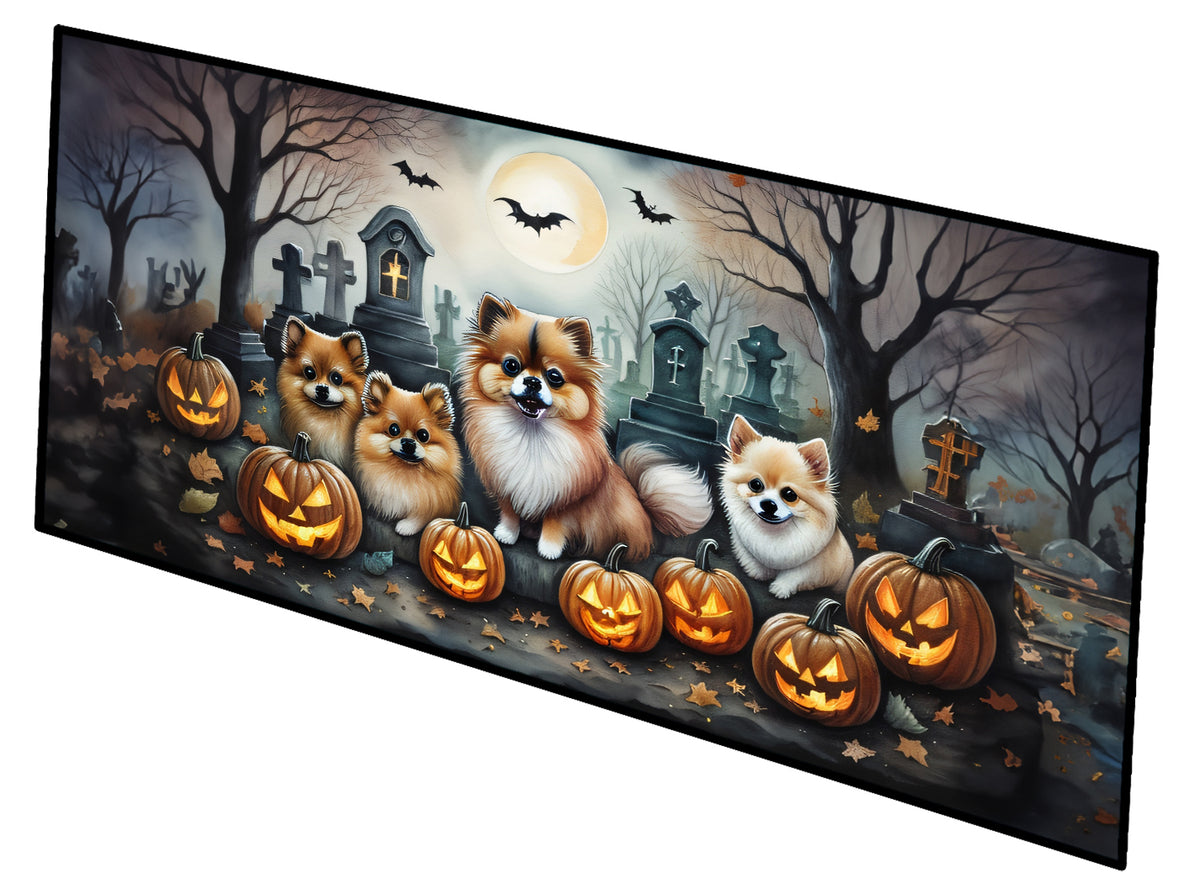 Buy this Pomeranian Spooky Halloween Runner Mat 28x58