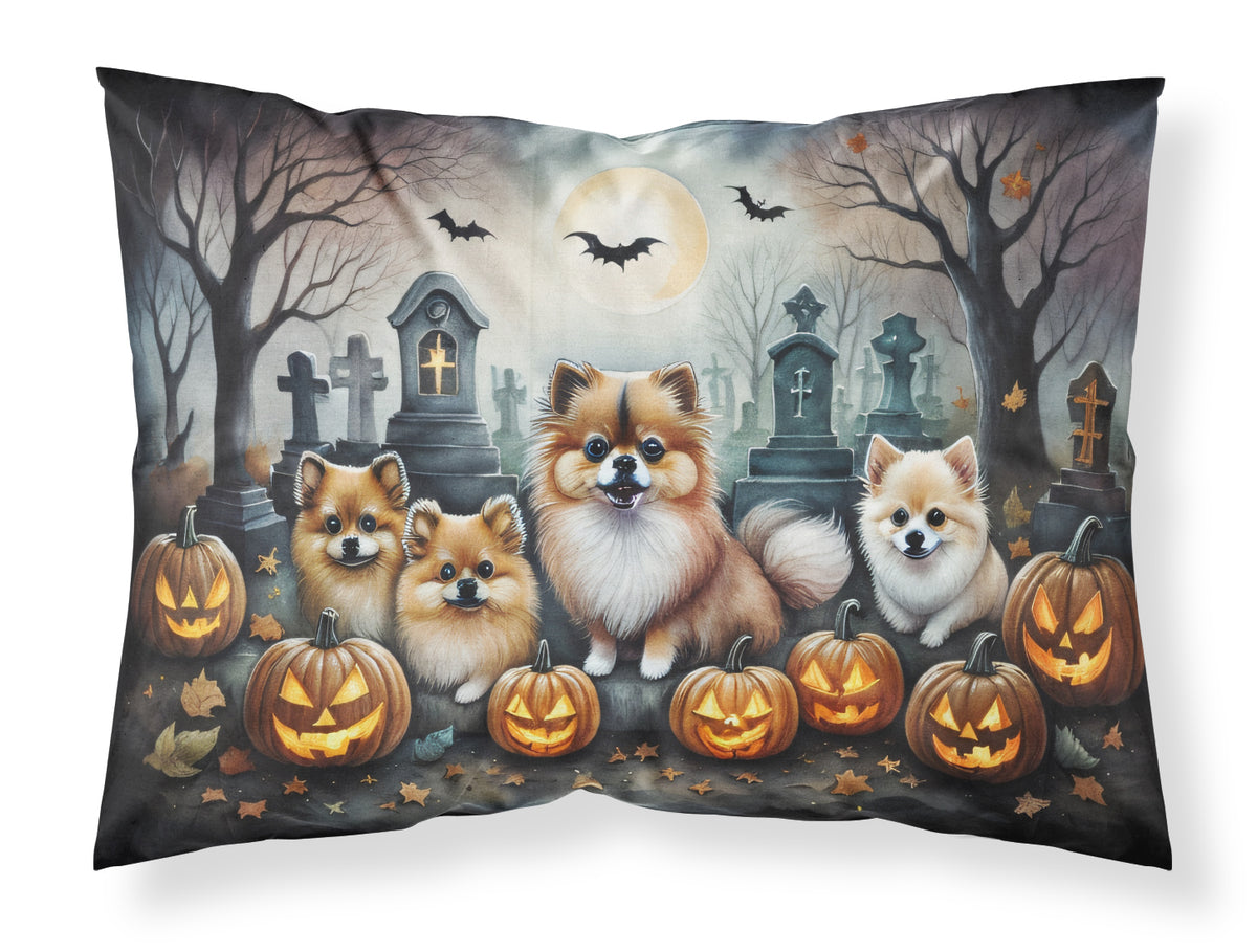 Buy this Pomeranian Spooky Halloween Fabric Standard Pillowcase