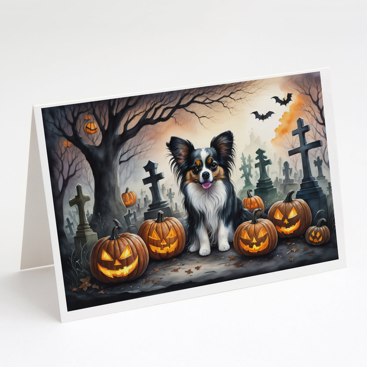 Buy this Papillon Spooky Halloween Greeting Cards and Envelopes Pack of 8