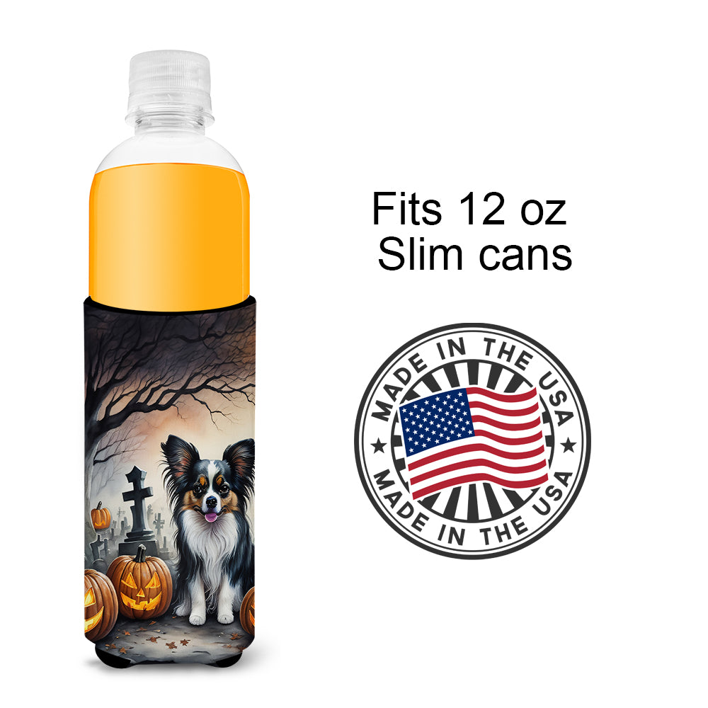 Papillon Spooky Halloween Hugger for Ultra Slim Cans