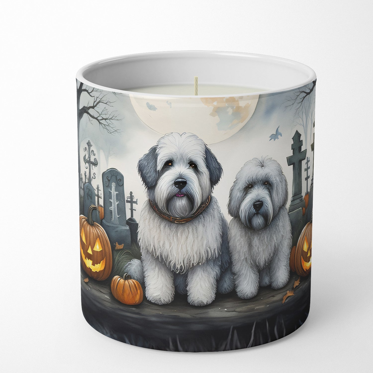 Buy this Old English Sheepdog Spooky Halloween Decorative Soy Candle