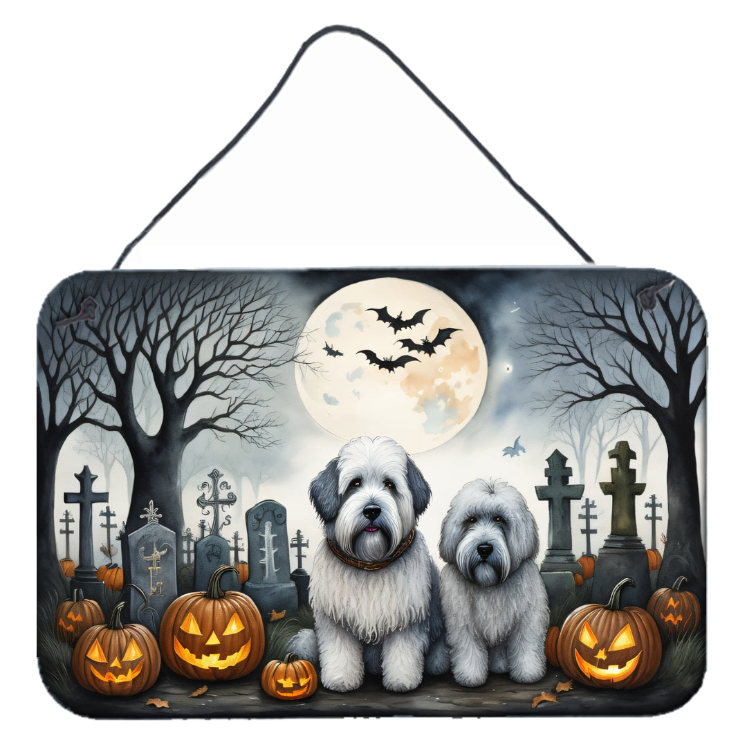 Buy this Old English Sheepdog Spooky Halloween Wall or Door Hanging Prints