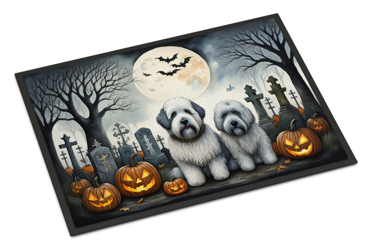 Buy this Old English Sheepdog Spooky Halloween Indoor or Outdoor Mat 24x36
