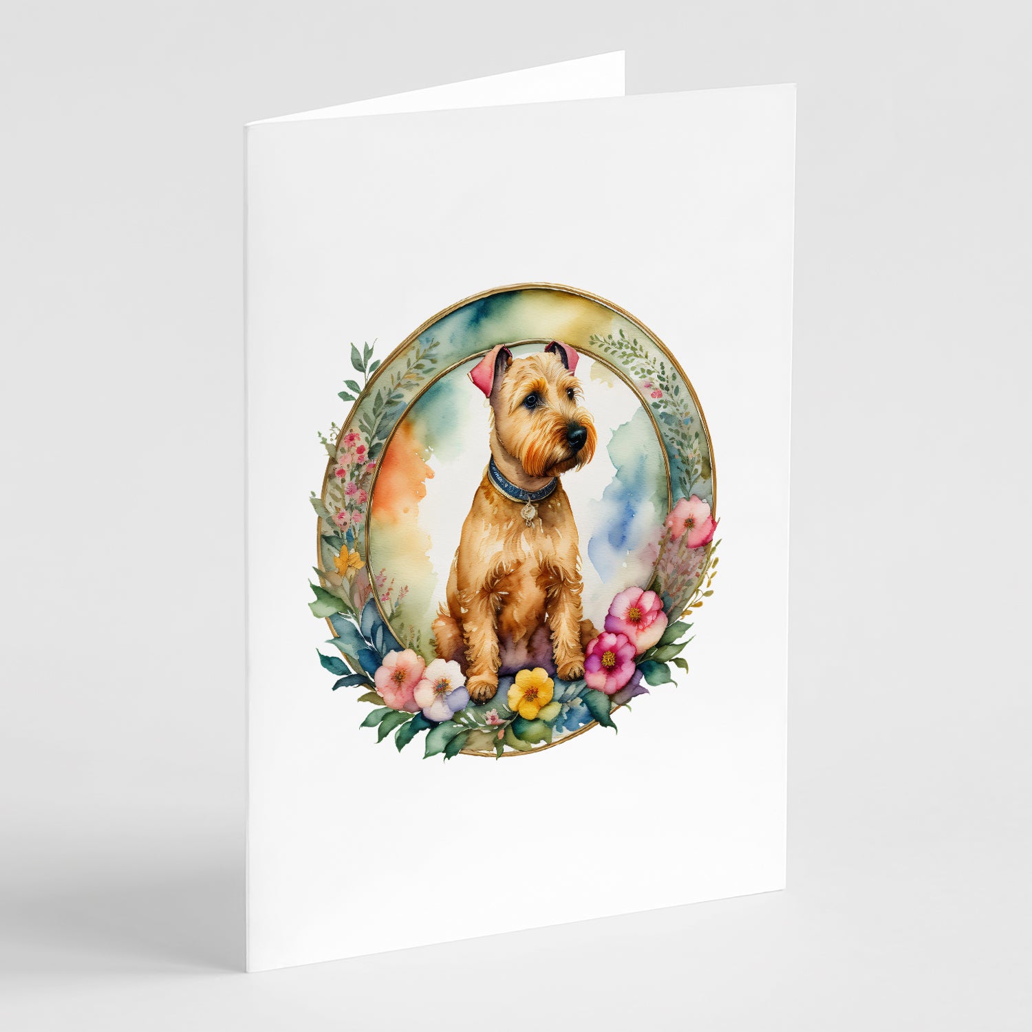 Buy this Lakeland Terrier and Flowers Greeting Cards and Envelopes Pack of 8