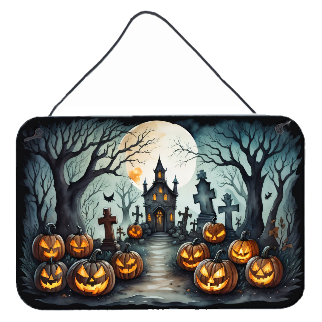 Buy this Graveyard Spooky Halloween Wall or Door Hanging Prints