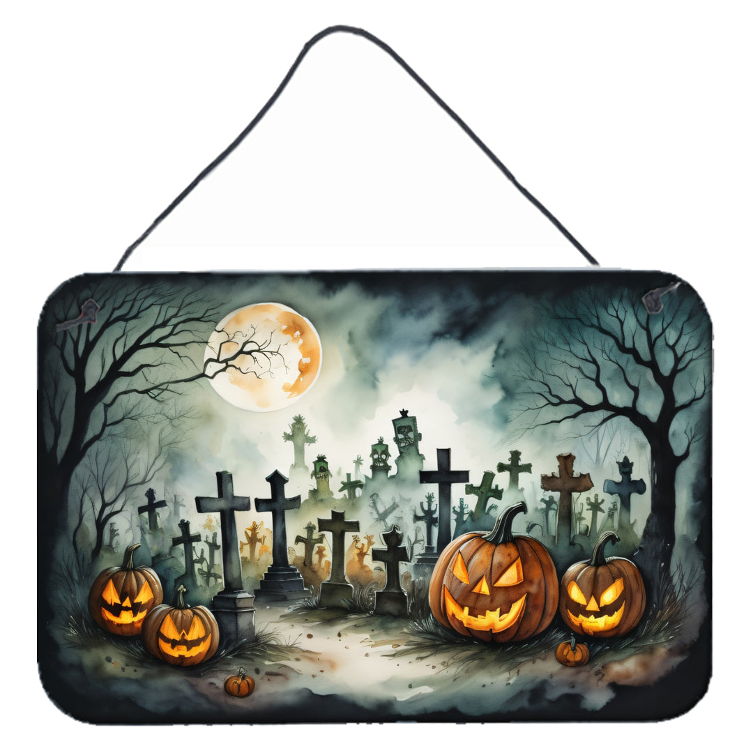 Buy this Graveyard Spooky Halloween Wall or Door Hanging Prints