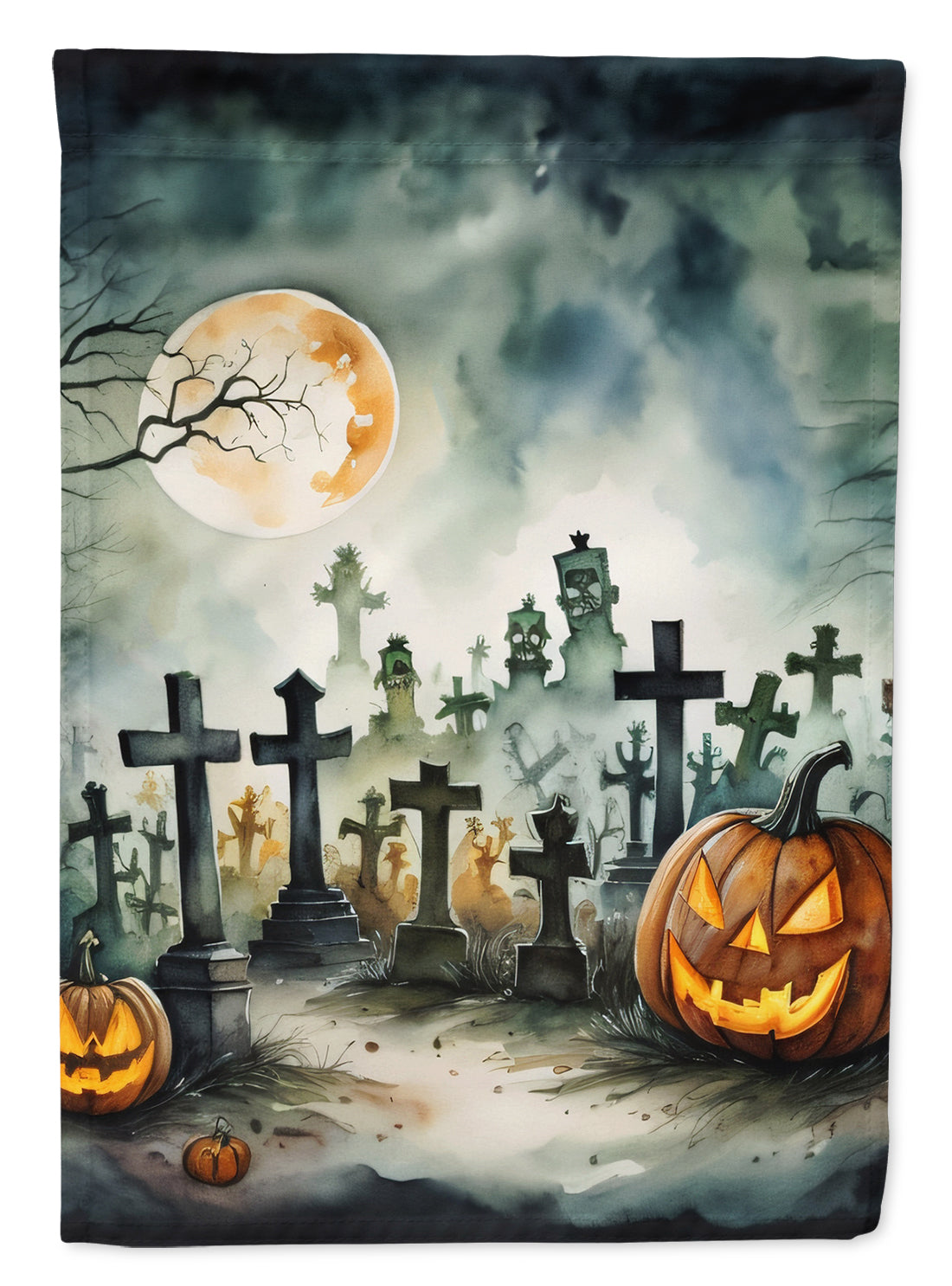 Buy this Graveyard Spooky Halloween Garden Flag
