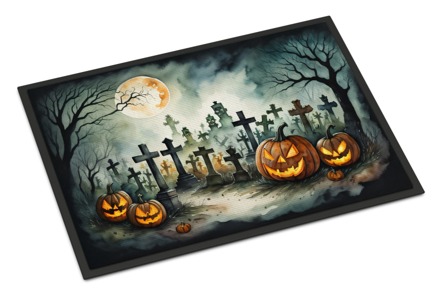 Buy this Graveyard Spooky Halloween Doormat 18x27