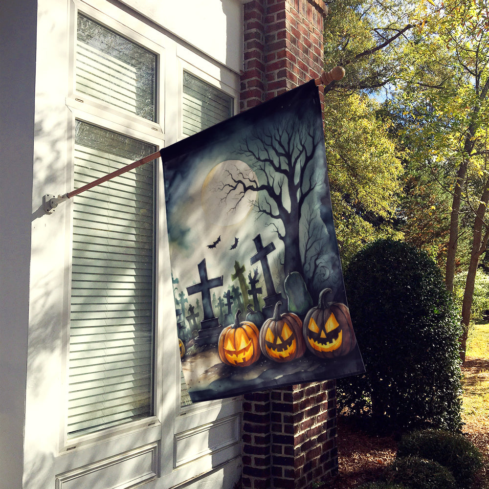 Graveyard Spooky Halloween House Flag