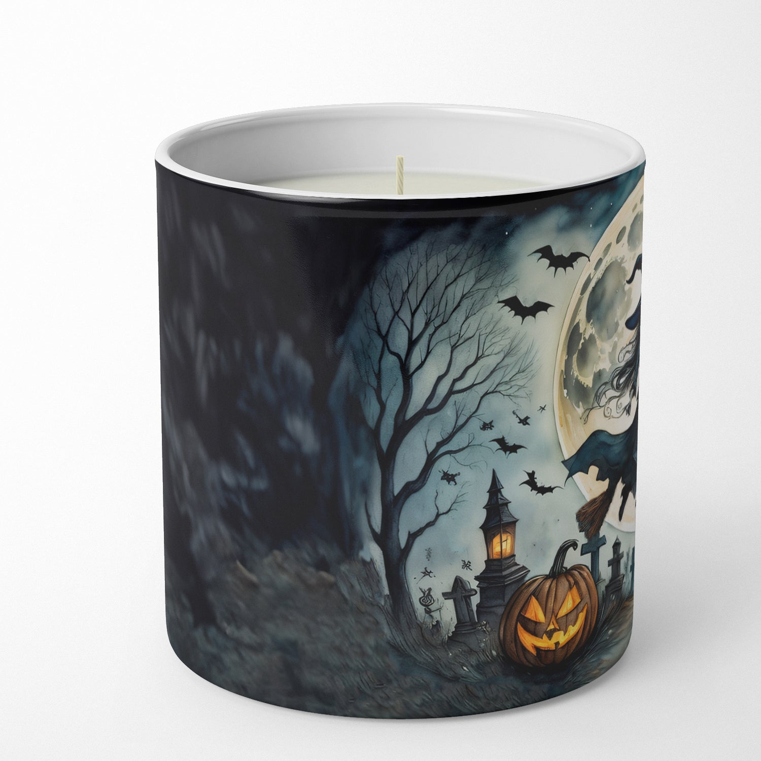 Flying Witch Spooky Halloween Decorative Soy Candle