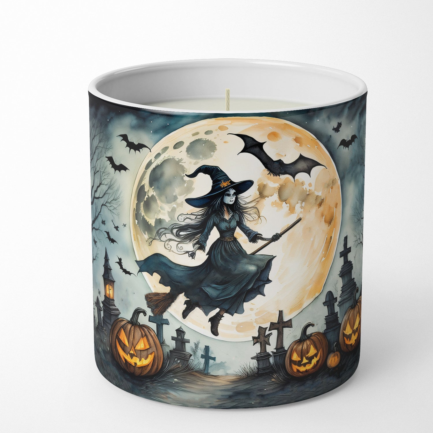 Buy this Flying Witch Spooky Halloween Decorative Soy Candle