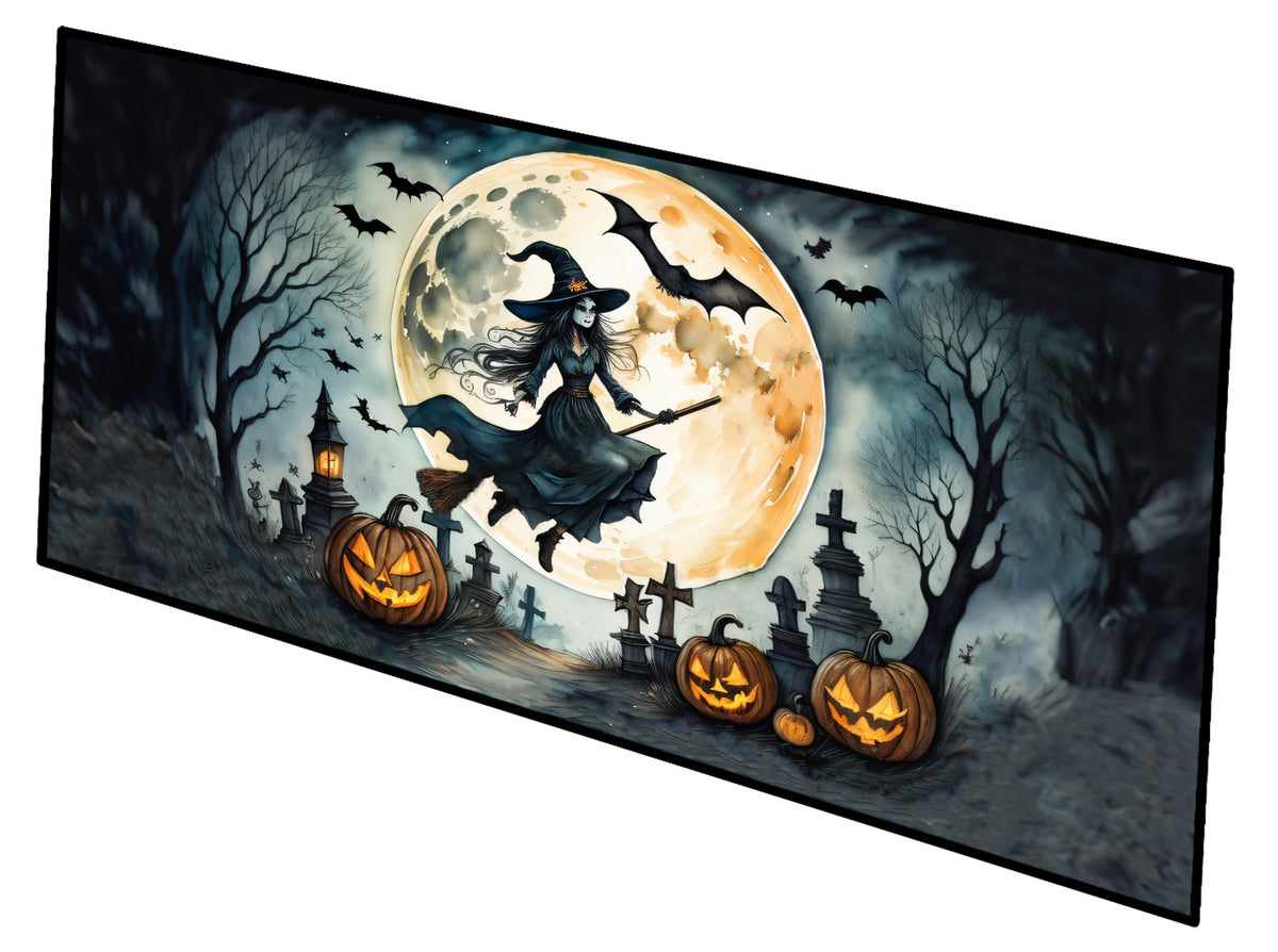 Buy this Flying Witch Spooky Halloween Indoor / Outdoor Runner Mat 28x58