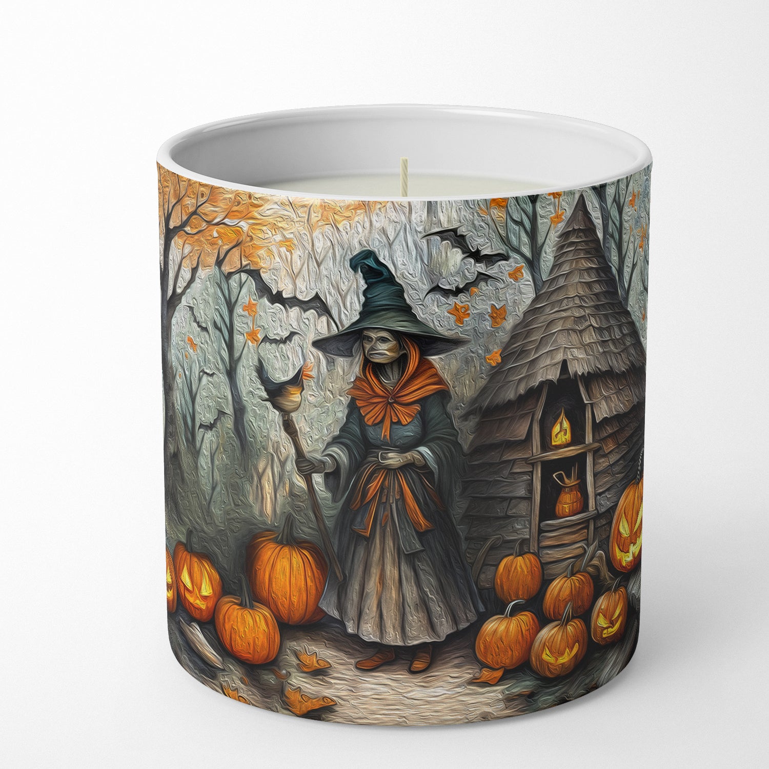 Buy this Slavic Witch Spooky Halloween Decorative Soy Candle