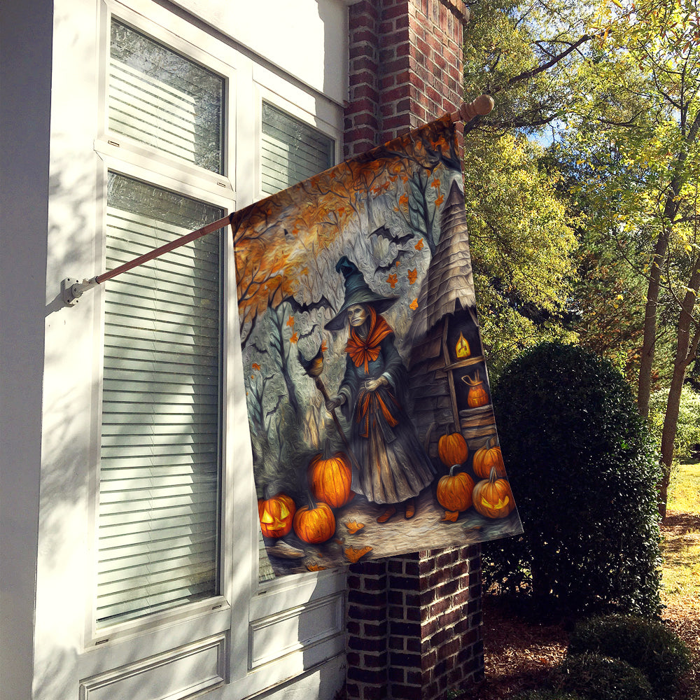 Buy this Slavic Witch Spooky Halloween House Flag