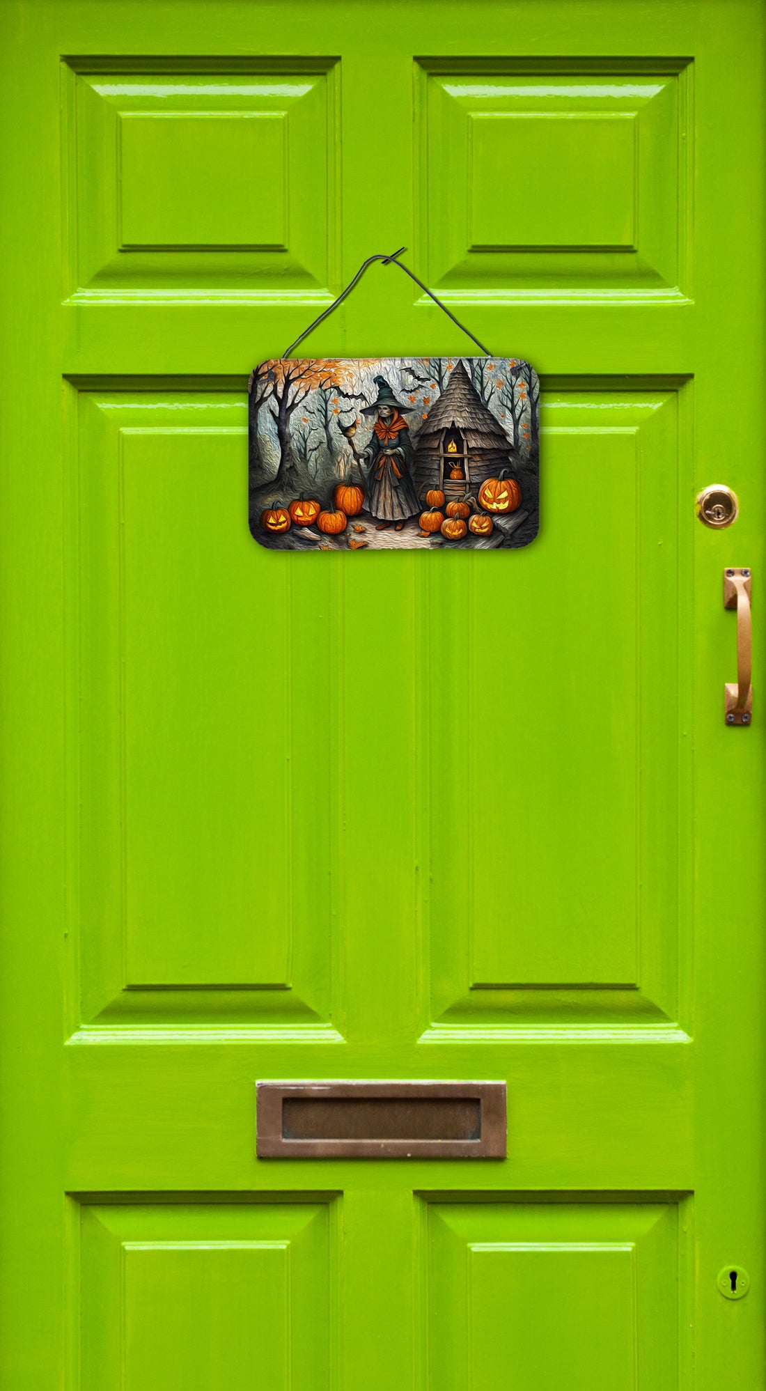 Slavic Witch Spooky Halloween Wall or Door Hanging Prints