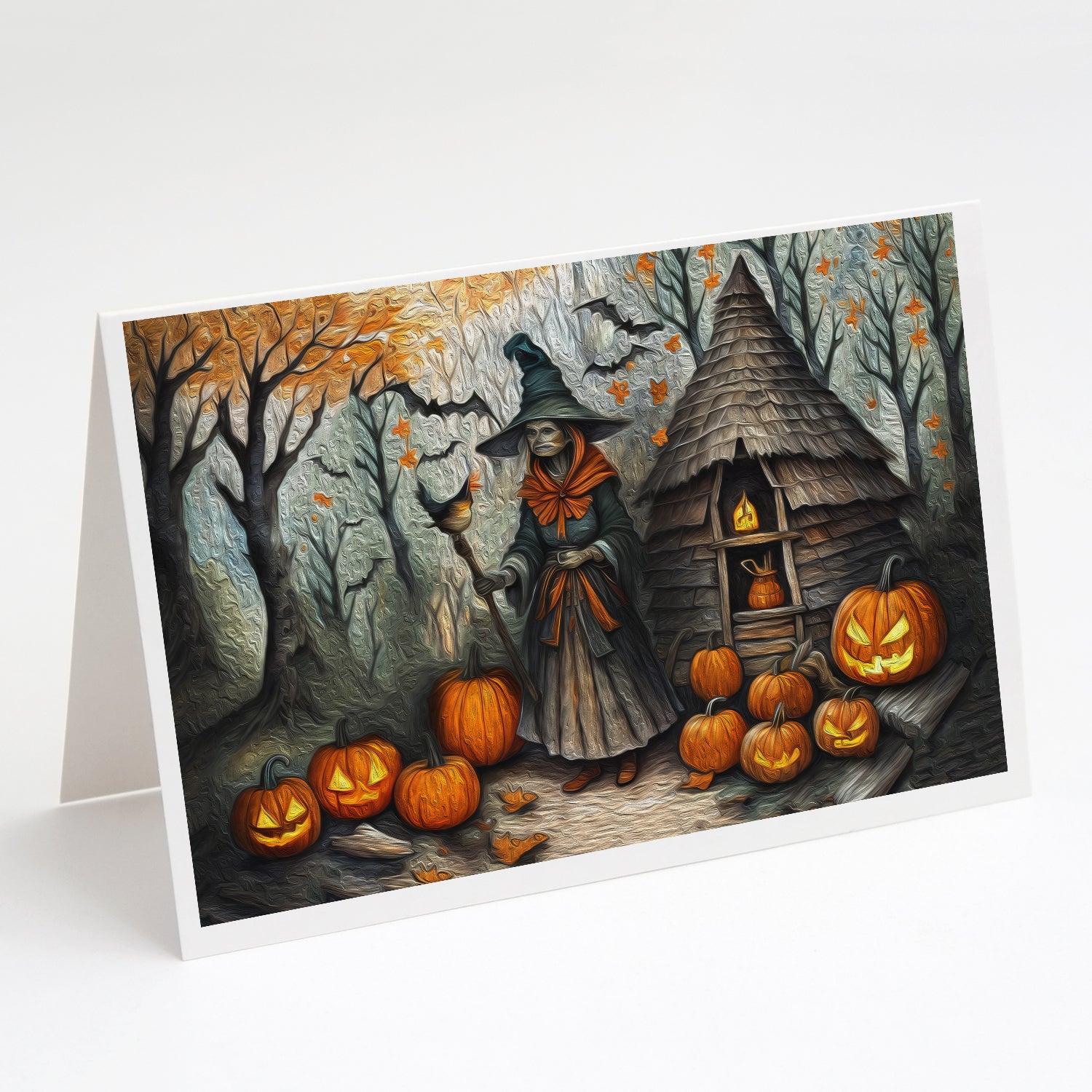 Buy this Slavic Witch Spooky Halloween Greeting Cards and Envelopes Pack of 8