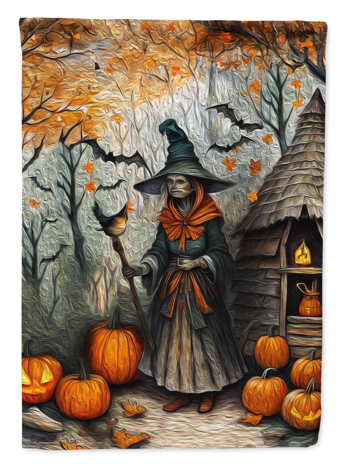 Buy this Slavic Witch Spooky Halloween Garden Flag